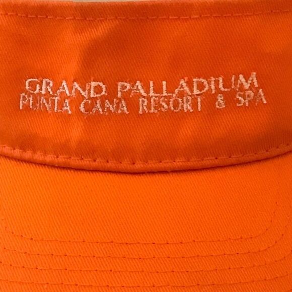 Invasion Grand Palladium Punta Cana Resort & Spa Orange Visor Hat - Picture 12 of 13